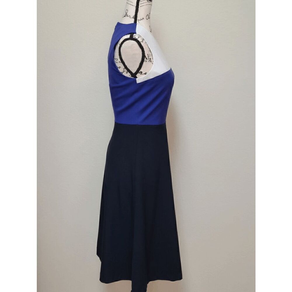 TALBOTS Colorblock Tri-color A-line Sleeveless Dr… - image 5